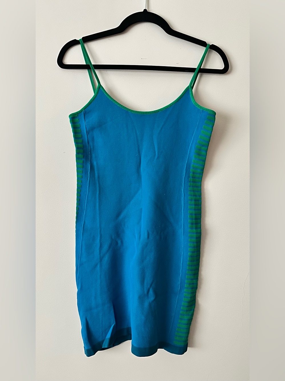 Nagnata Blue Cami with Green Stripe Detail